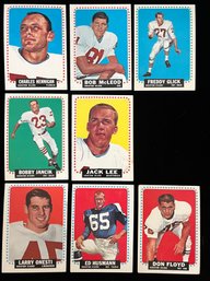 1964 Houston Oilers - Topps Football Cards - Jack Lee, Ed Husmann, Don Floyd