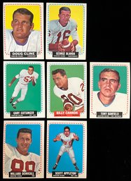 1964 Houston Oilers - Topps Football Cards - George Blanda, Willard Dewveall, Tony Banfield