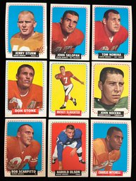 1964 Denver Broncos - Topps Football Cards - Harold Olson, Don Stone, Tom Nomina