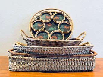 Assortment Of Baskets And Coasters