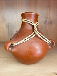 Red Pottery Flask Or Vase