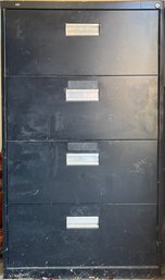Large Metal Filing Cabinet With Miscellaneous Items