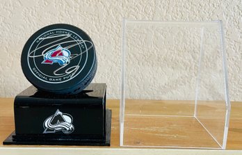 Nathan McKinnon 29 Signed Colorado Avalanche Official Game Puck