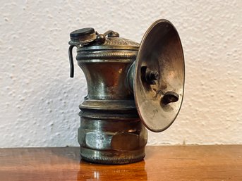 Vintage Miner's Carbide Brass Lamp