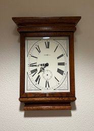 Howard Miller Oak Cased Wall Regulator Quartz Clock