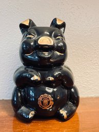 CSU Black Ceramic Piggy Bank