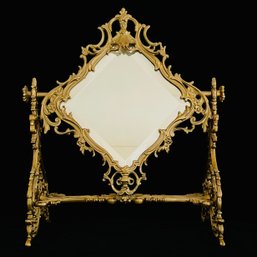 Mirror With Carved Gilded Frame