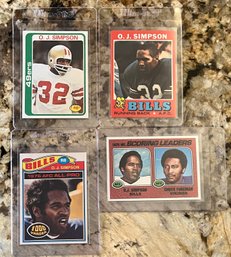 Topps 1970s Trading Cards Featuring OJ Simpson