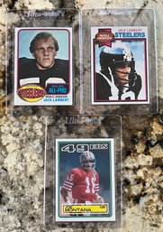 Joe Montana And Jack Lambert, Topps Trading Cards