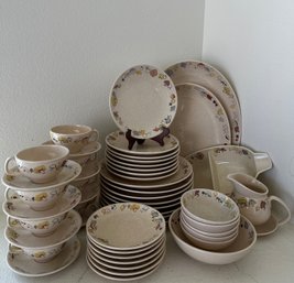 Franciscan Ware Wood Lore Mushroom Service For 8
