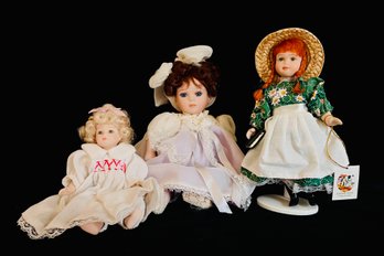 Trio Of Porcelain Dolls, Incl. An Anne Of Green Gables One