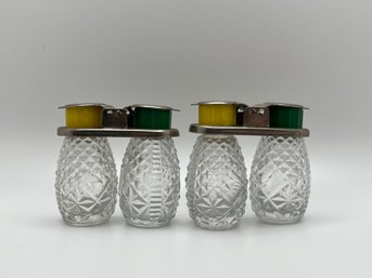 Two Pairs Of Miniature Salt And Pepper Shakers