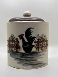 Hand Painted Ceramic Jar