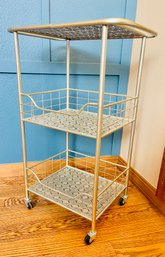 ABC Carpet & Home Silver Plated Kitchen Cart