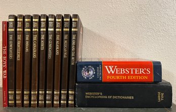 Time Life - The Old West Series And Websters' Reference Books