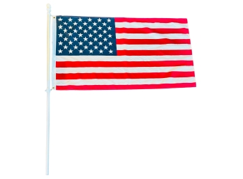 FMAA Certified USA Flag 50 Stars With Metal Pole