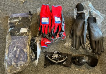 Lot Of Gloves & Safety Glasses