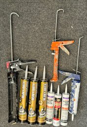 Lot Of Caulk Guns & Caulk Sealant