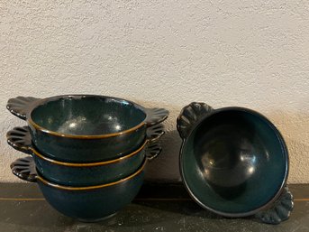 Sweet Handled Stoneware Bowls