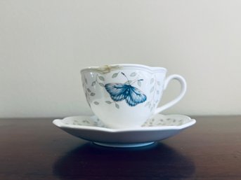 Lenox Butterfly Meadow Louise Le Luyer Coffee Cup And Saucer