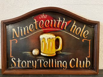 Pub Sign - Nineteenth Hole Storytelling Club