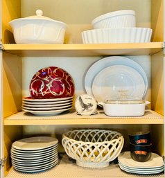 Lot Of Kitchen Essentials Including Pier 1 Imports Plates And More!