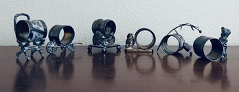 Silver Plate Figural Napkin Holders