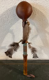 Leather American Indian Rattle