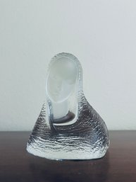 Vintage Viking Glass Virgin Mary Bust