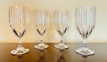 4 Crystal Water Goblets