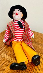 Porcelain Sad Clown Doll