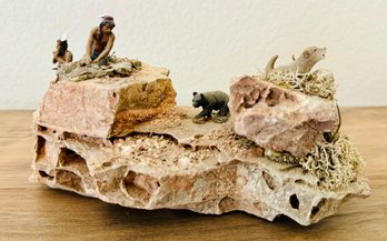 Desert Landscape Diorama Scene