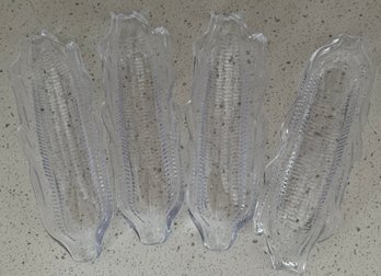 Set Of 4 Plastic Corn On The Con Holders