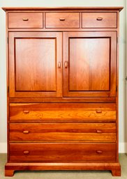 Pennsylvania House Contemporary Traditional Style Solid Cherry Media Armoire