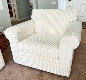 Bahaus Accent Striped Chair Beige Cream Color