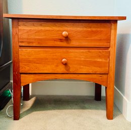 Pennsylvania House Solid Cherry 2 Drawer Side Table