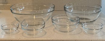 Assortment Of Glass Mixing Bowls