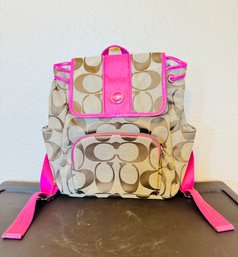 Coach Pink Backpack