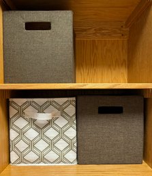 Trio Of Collapsible Storage Bins