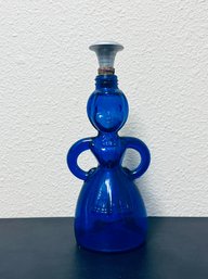 Vintage Merry Maid Cobalt Blue Salt Shaker