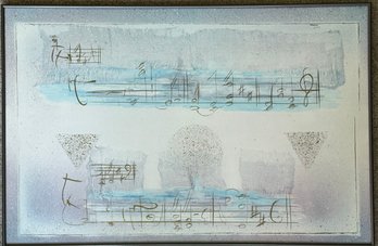 Framed Music Notes Print By Takagi
