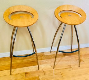 1990s Vintage Magis Lyra Italy Bar Counter Stools