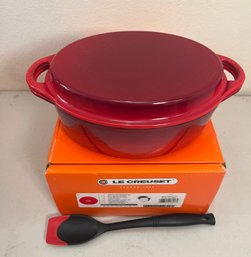 Le Creuset 4.2 L Oval Dutch Oven And Grill Lid, Red (cerise) - NIB