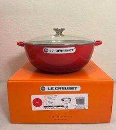 Le Creuset - 7l Soup Pot With Glass Lid - NIB