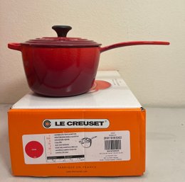 Le Creuset - 2.2l Signature Iron Handle Saucepan - NIB
