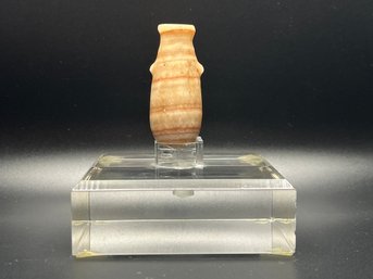 Egyptian Banded Alabaster Vase - With Certificate Of Authenticity