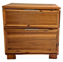 2-drawer Wooden Nightstand 1 Of 2