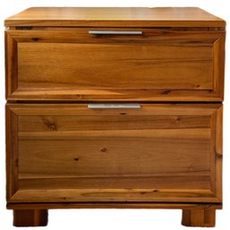 2-drawer Wooden Nightstand 2 Of 2