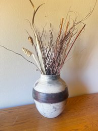 Raku Vase Signed 'Ronda Omar'