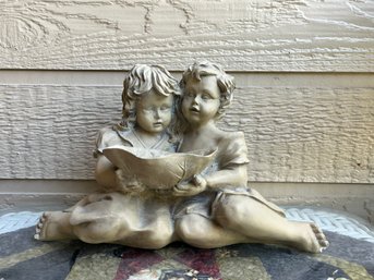 Two Girls Resin Garden Decor